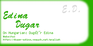 edina dugar business card